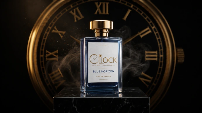 Clock Blue Horizon